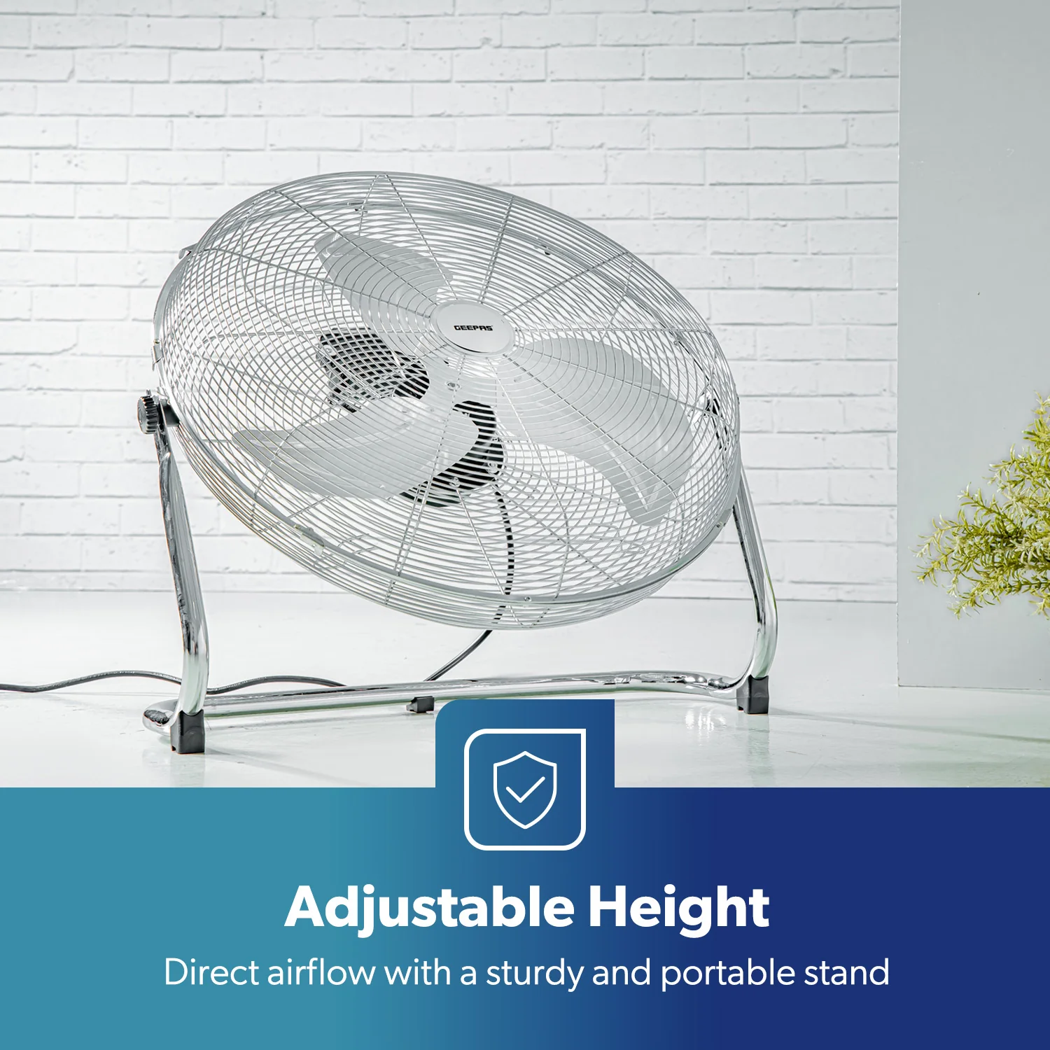 Premium 20-Inch Powerful 3-Speed Metal Floor Fan - Image 5