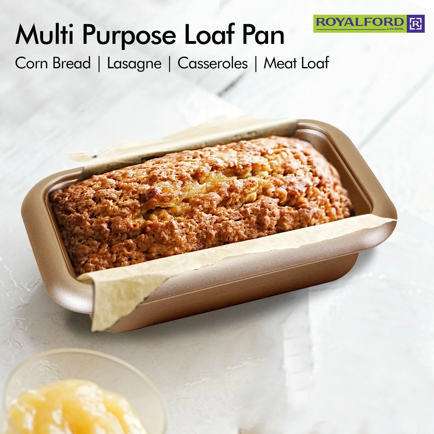 Large Non-Stick Rectangle Baking Tin | Royalford - Image 3