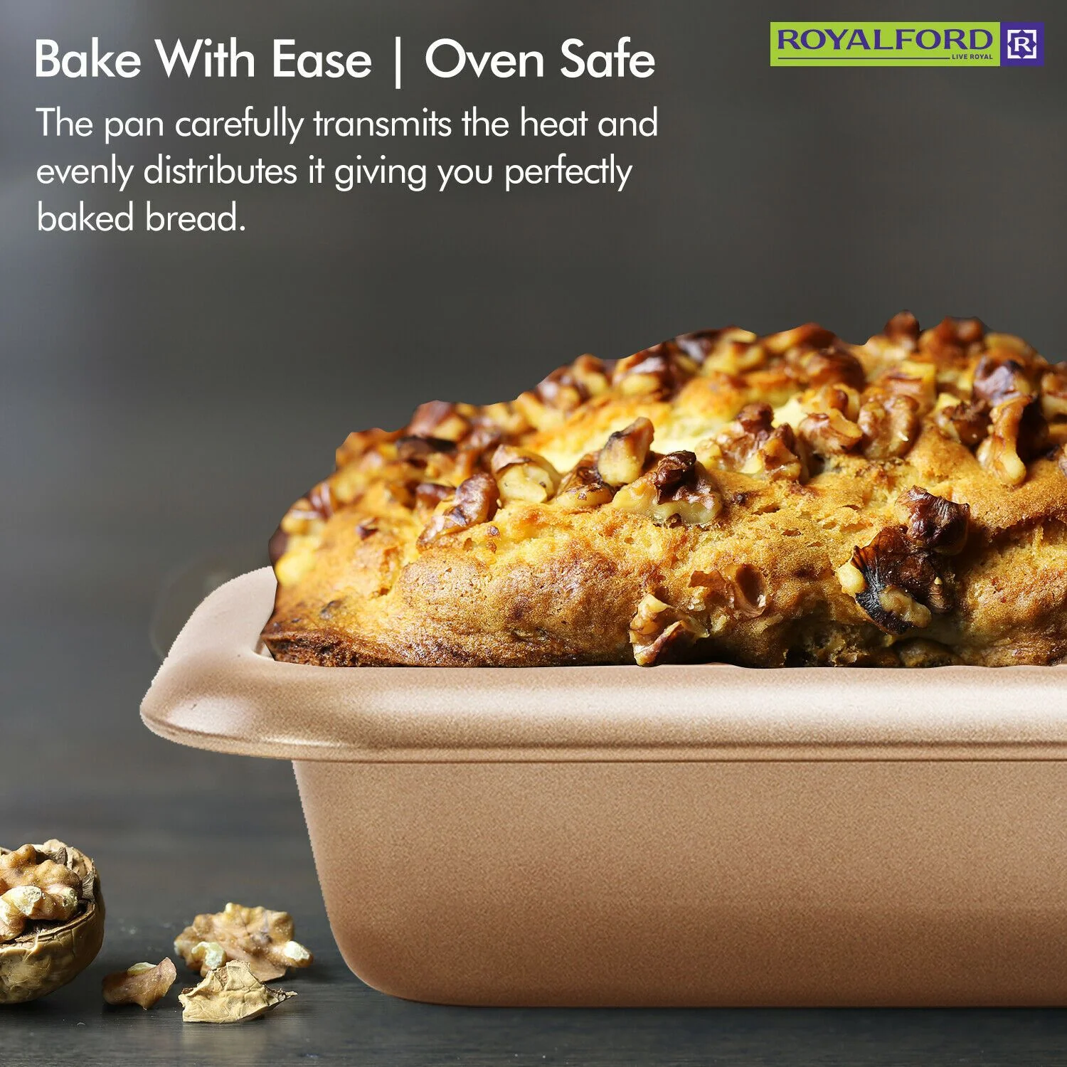 Large Non-Stick Rectangle Baking Tin | Royalford - Image 5
