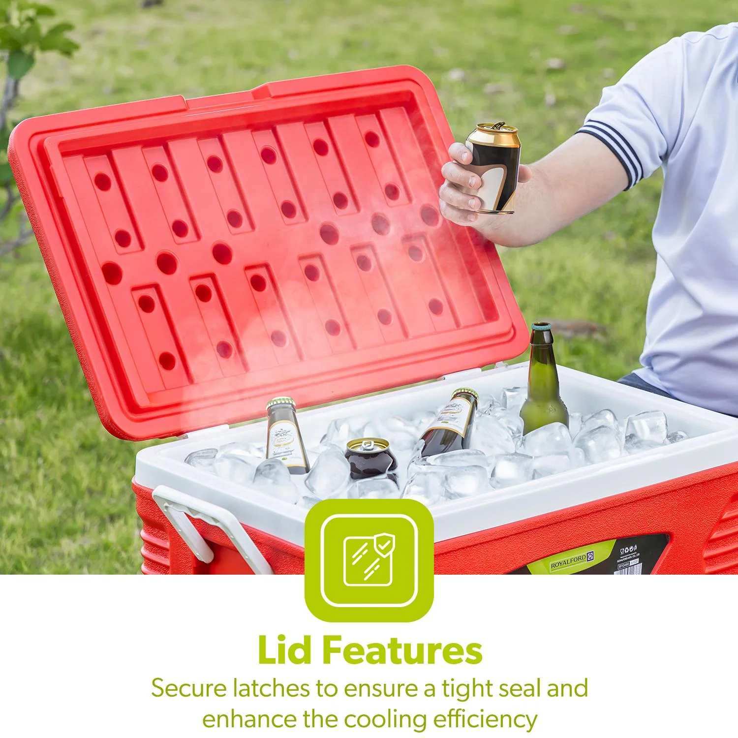 Red 3-Piece Ice Chest Cooler Set (5L, 25L & 50L) - Image 7