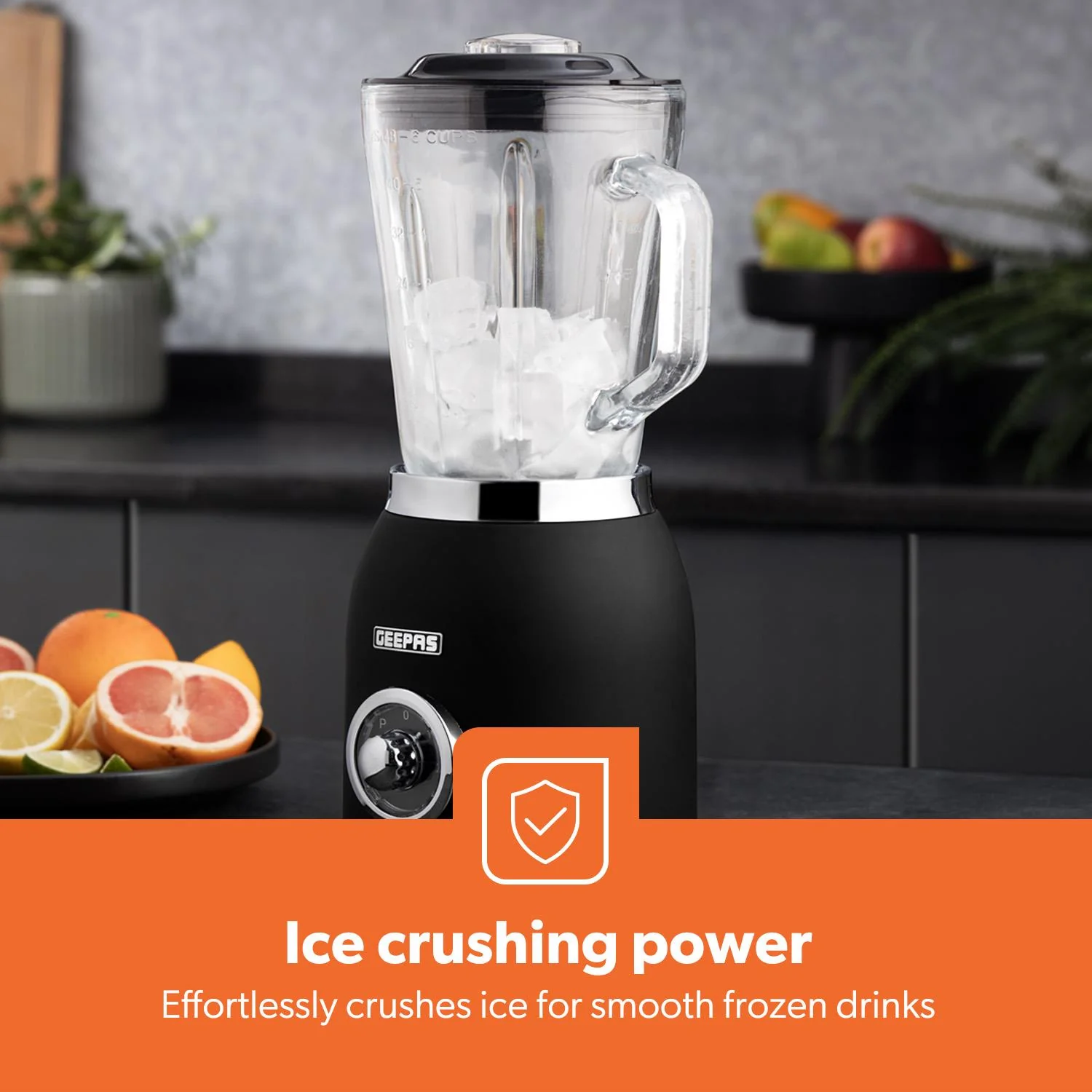 Retrovive Black 2-In-1 Jug Blender With 1.5L Glass Jug 800W - Image 4