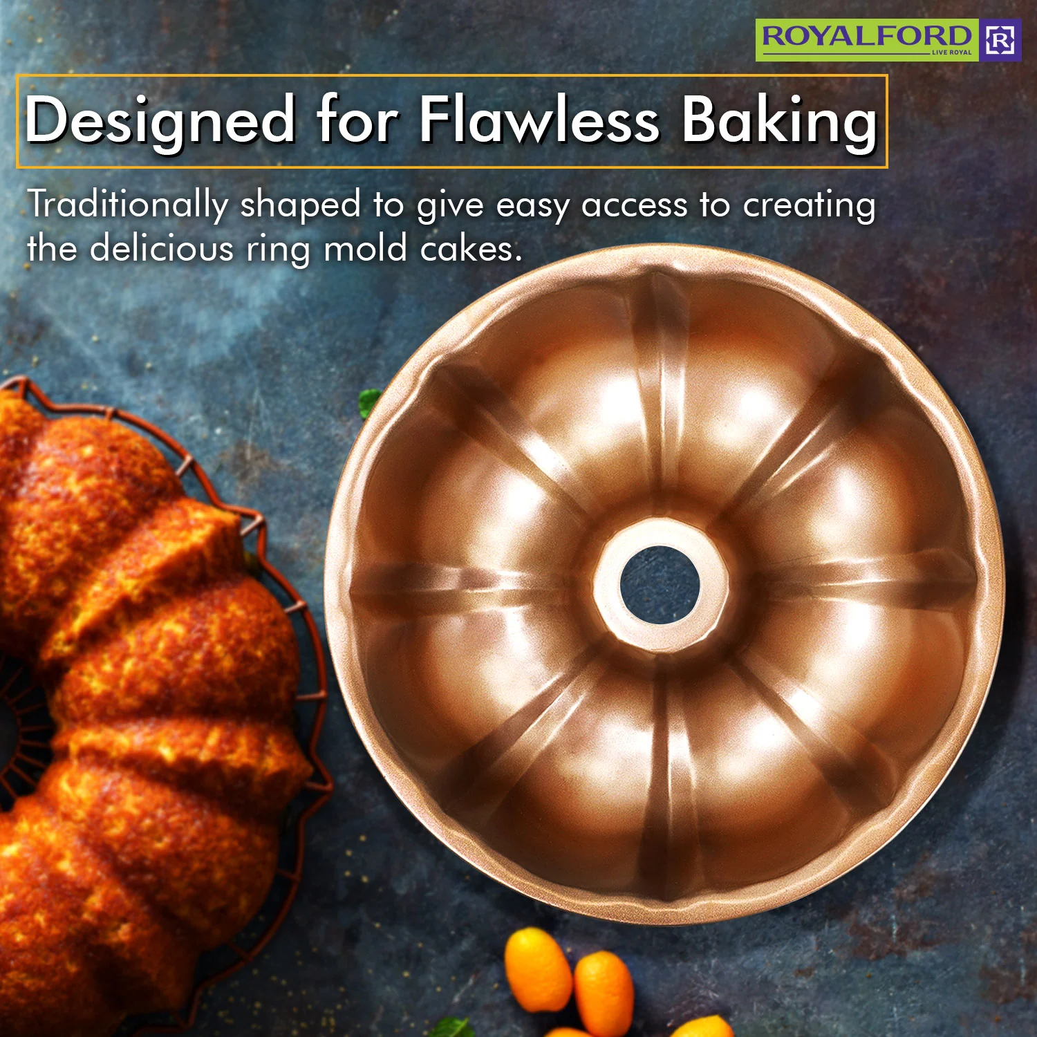 Royalford - Large Round Non-Stick Cake Tin - Image 4