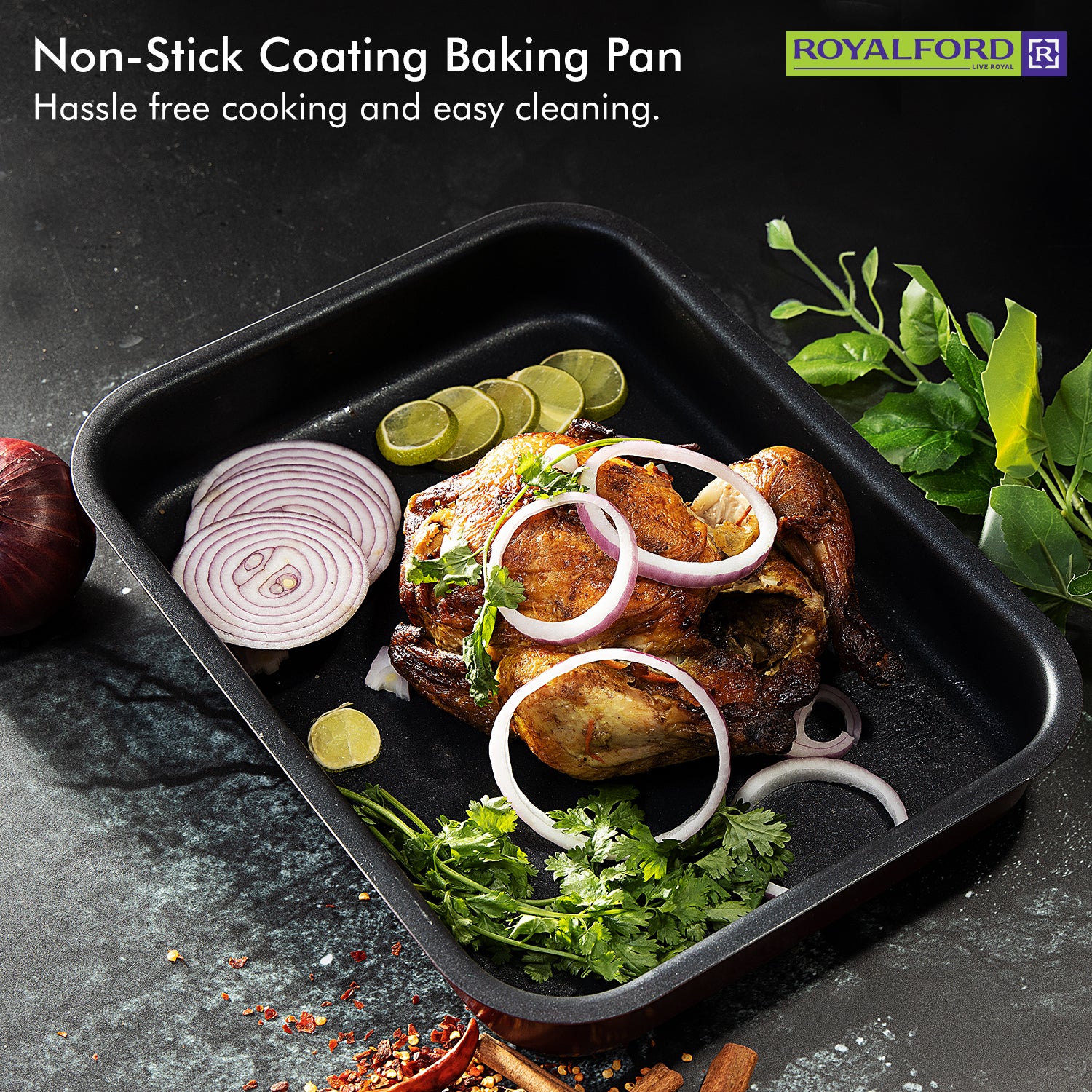 Royalford - Non-Stick Brownie Baking Tin - Image 4