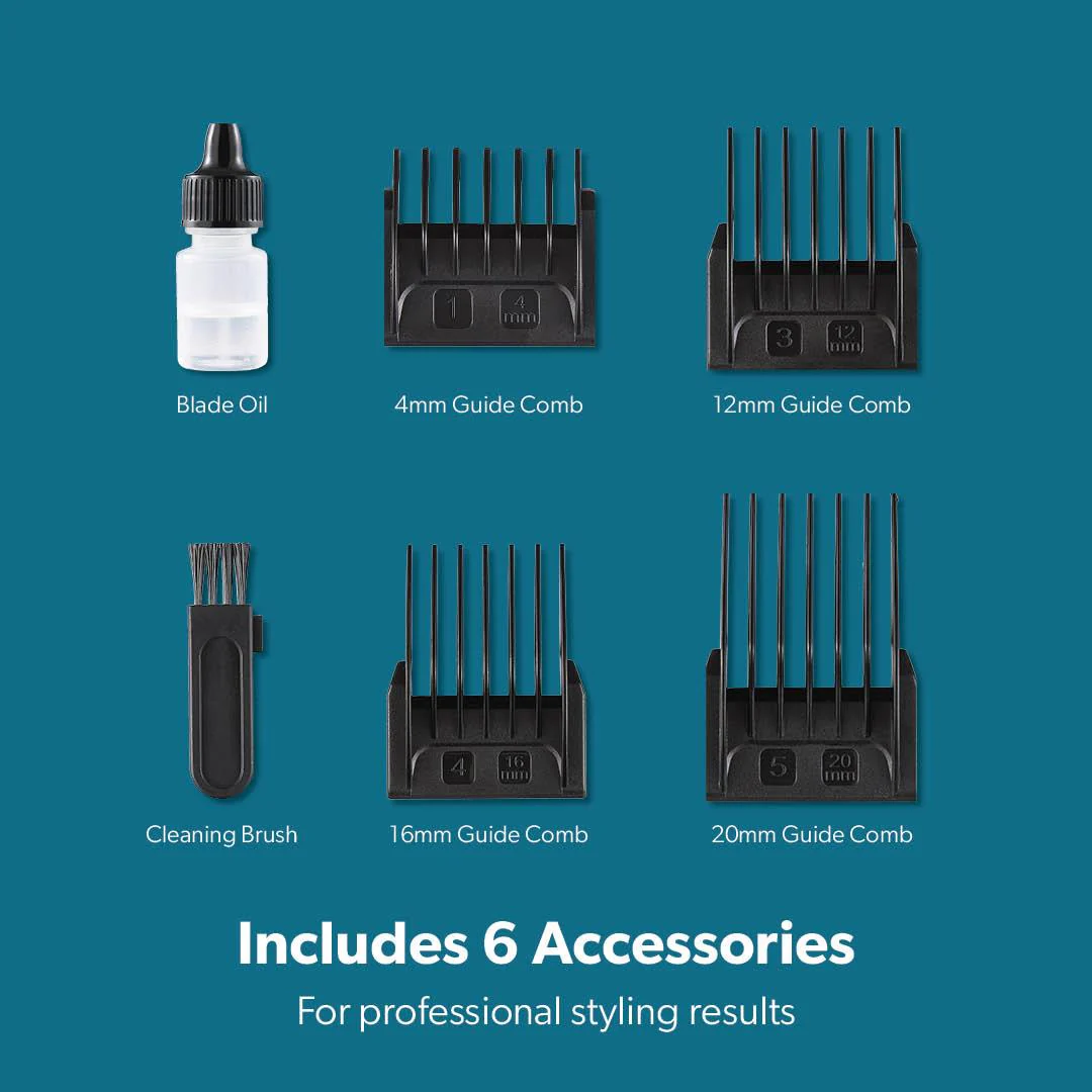 Silver Digital Beard Rechargeable Trimmer and Hair Clipper - Image 6