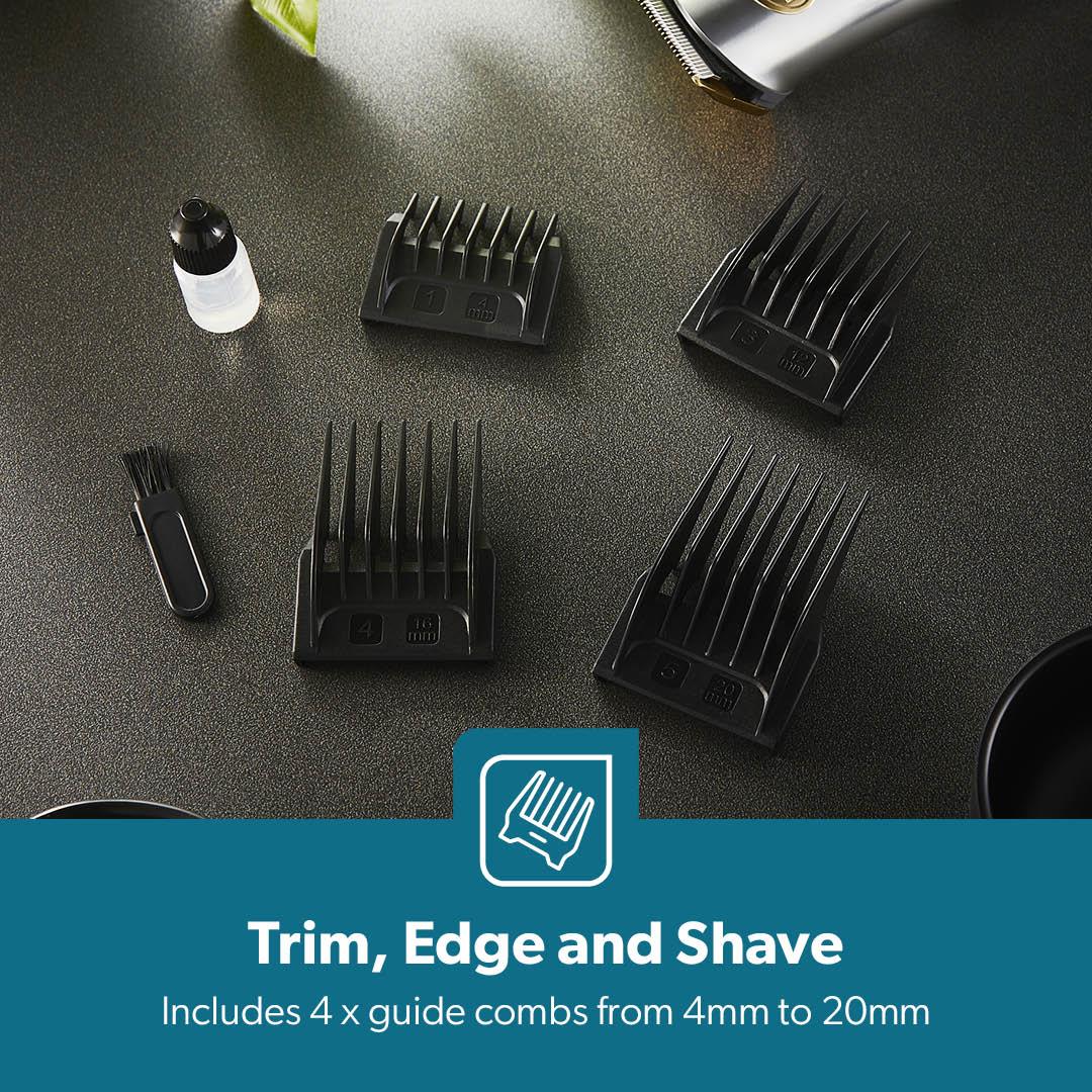 Silver Digital Beard Rechargeable Trimmer and Hair Clipper - Image 8