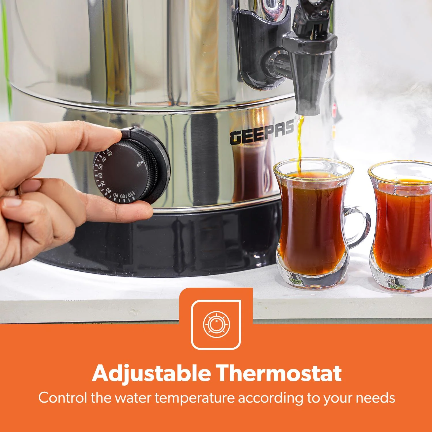 Stainless Steel Electric Tea Urn & Water Boiler (7L-30L) - Image 4