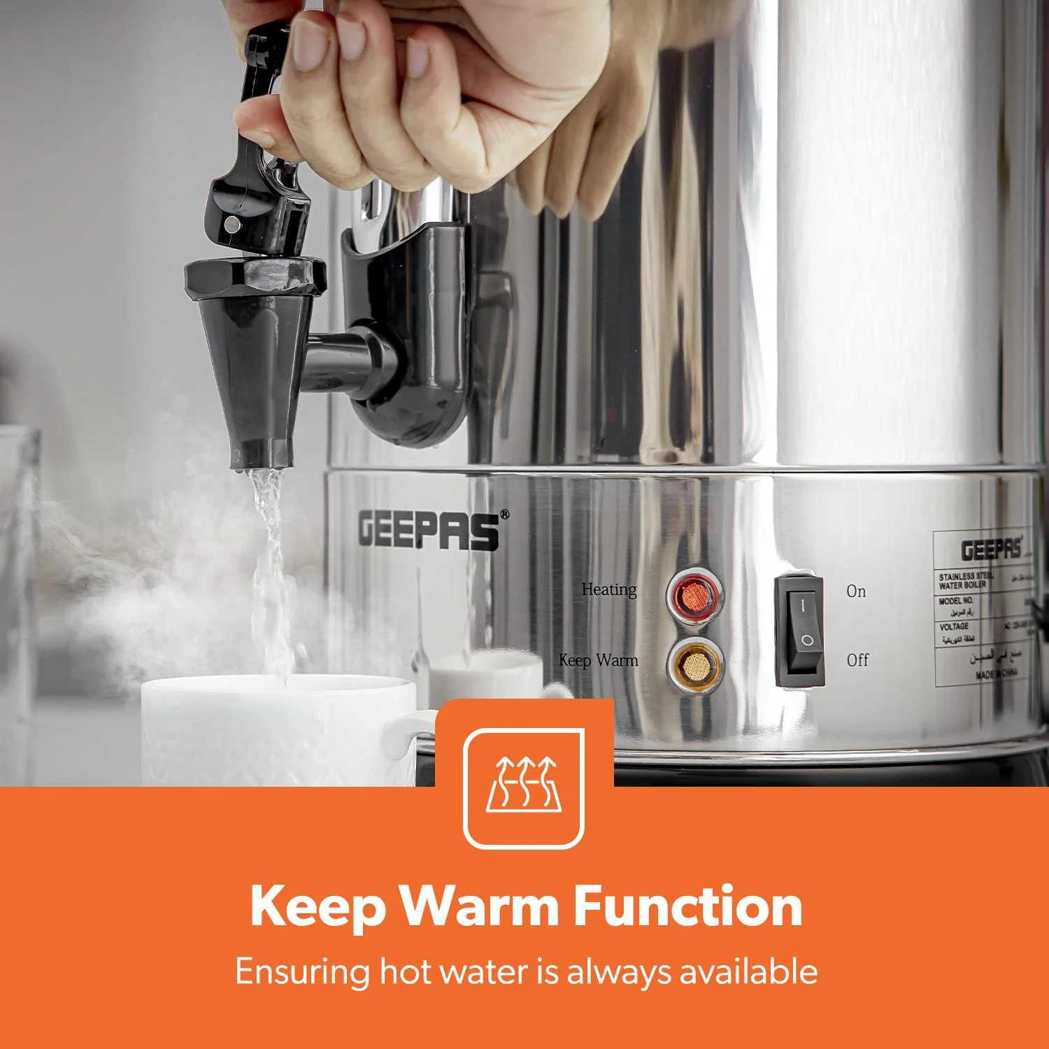 Stainless Steel Electric Tea Urn & Water Boiler (7L-30L) - Image 6