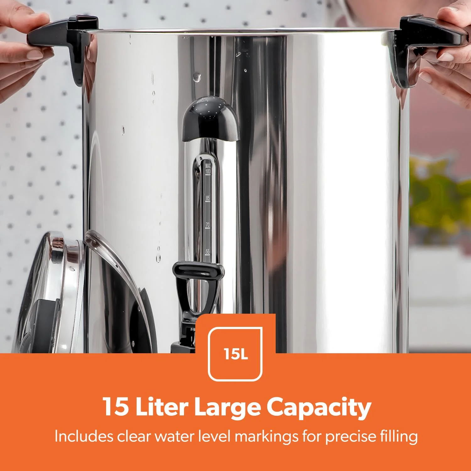Stainless Steel Electric Tea Urn & Water Boiler (7L-30L) - Image 7