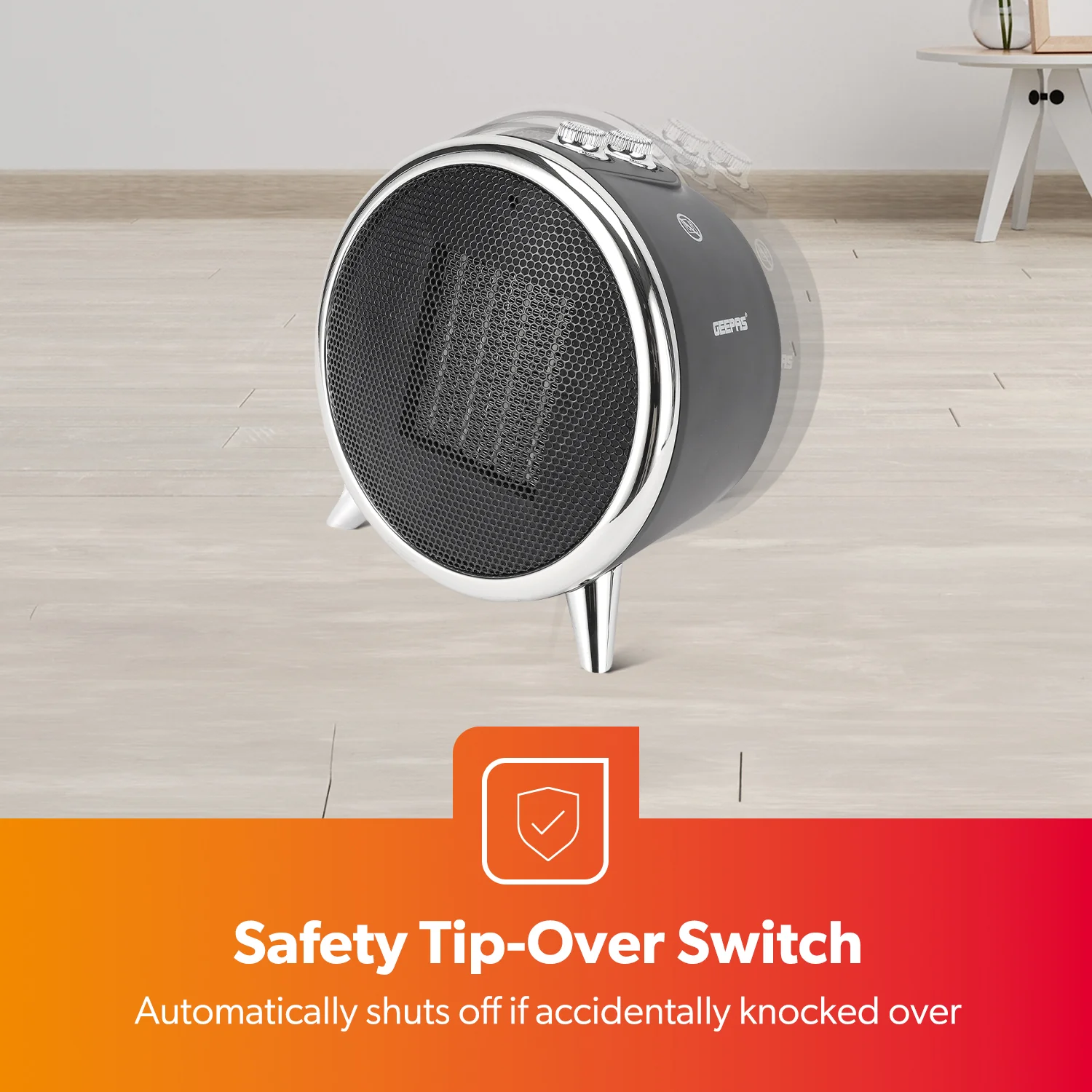Energy Efficient PTC Ceramic Heater With Thermostat and Cool Shot - Image 5