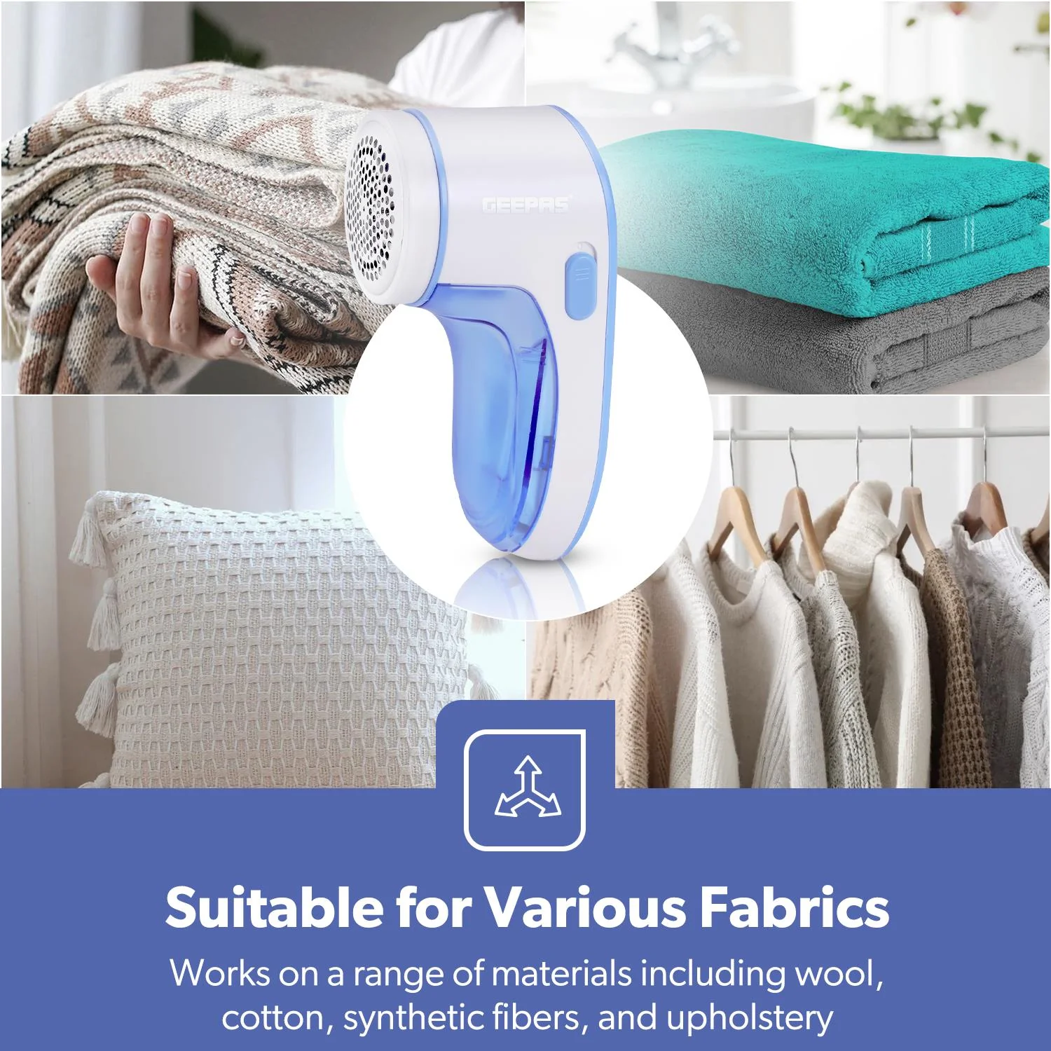 Transparent Battery Operated Lint Remover and Fabric Shaver - Image 3