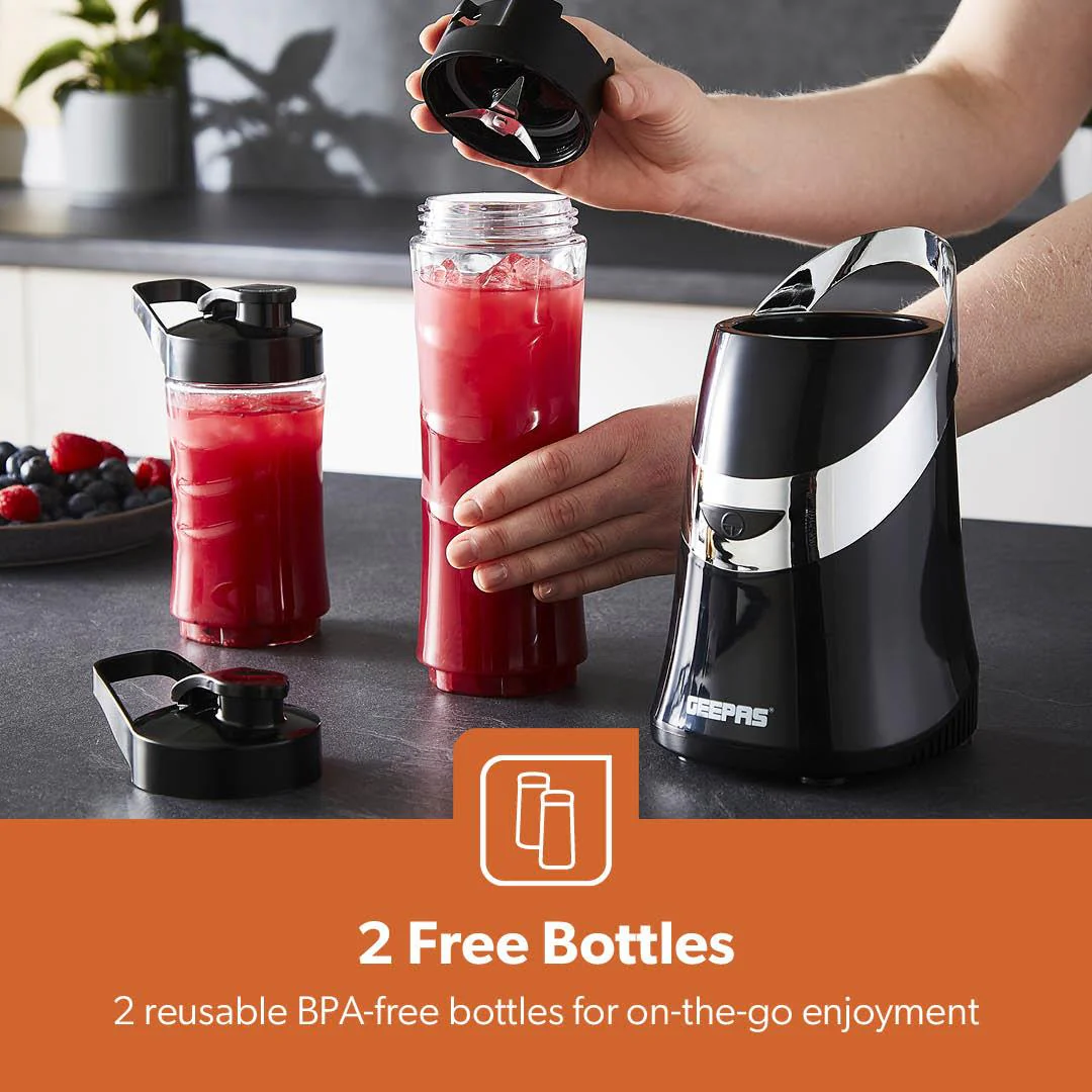 400ml Turbo Slim Blender & Smoothie Maker With Drinking Bottle - Image 3