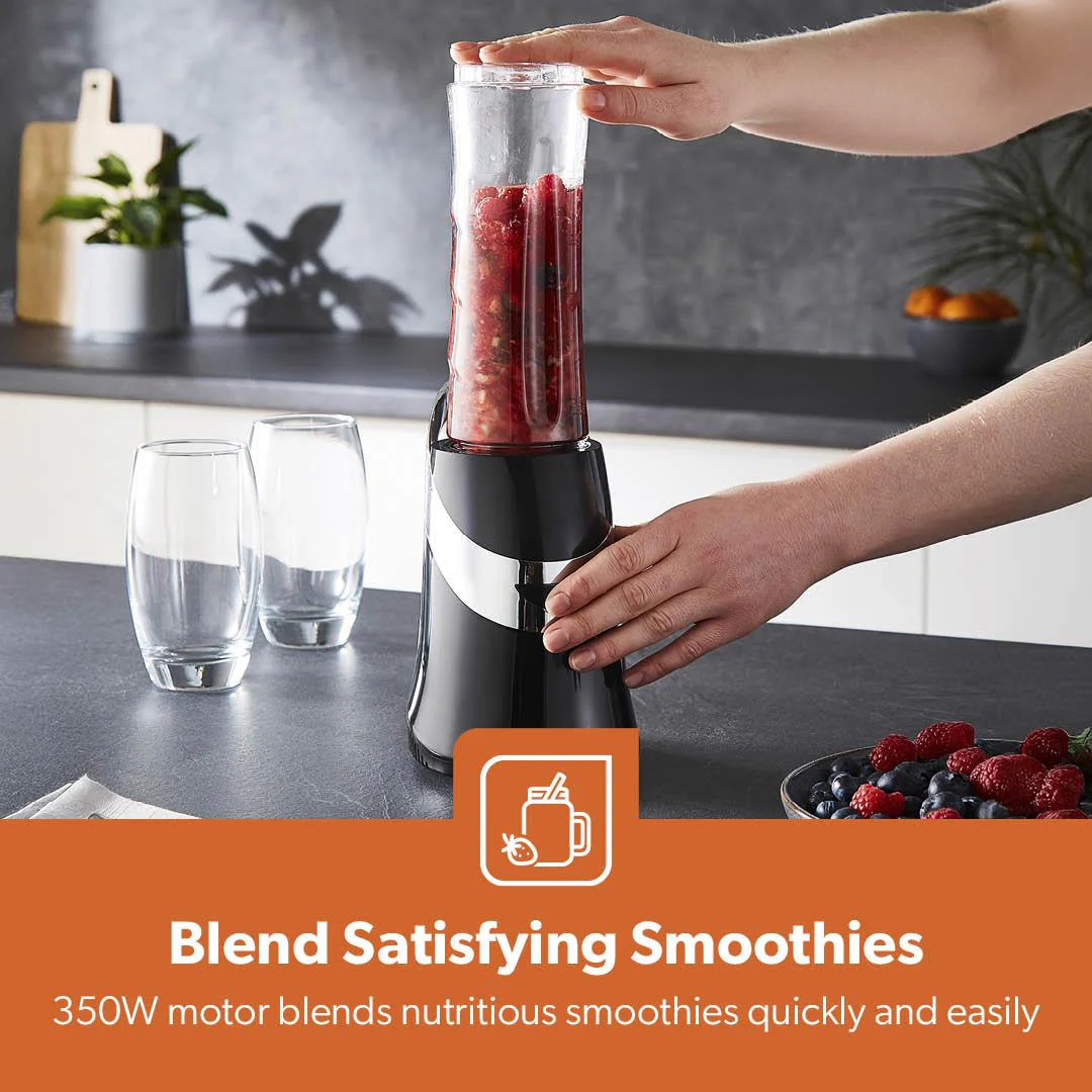 400ml Turbo Slim Blender & Smoothie Maker With Drinking Bottle - Image 6