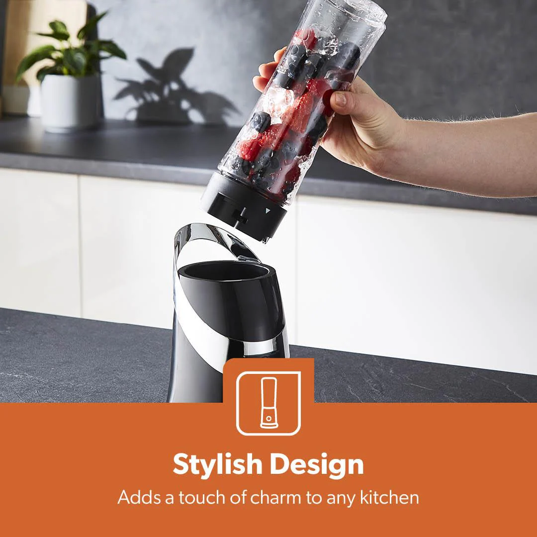 400ml Turbo Slim Blender & Smoothie Maker With Drinking Bottle - Image 8