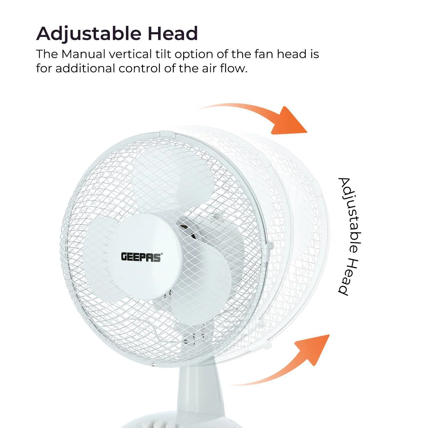 Two 9" Table Electric Oscillating Fans Set - Image 3