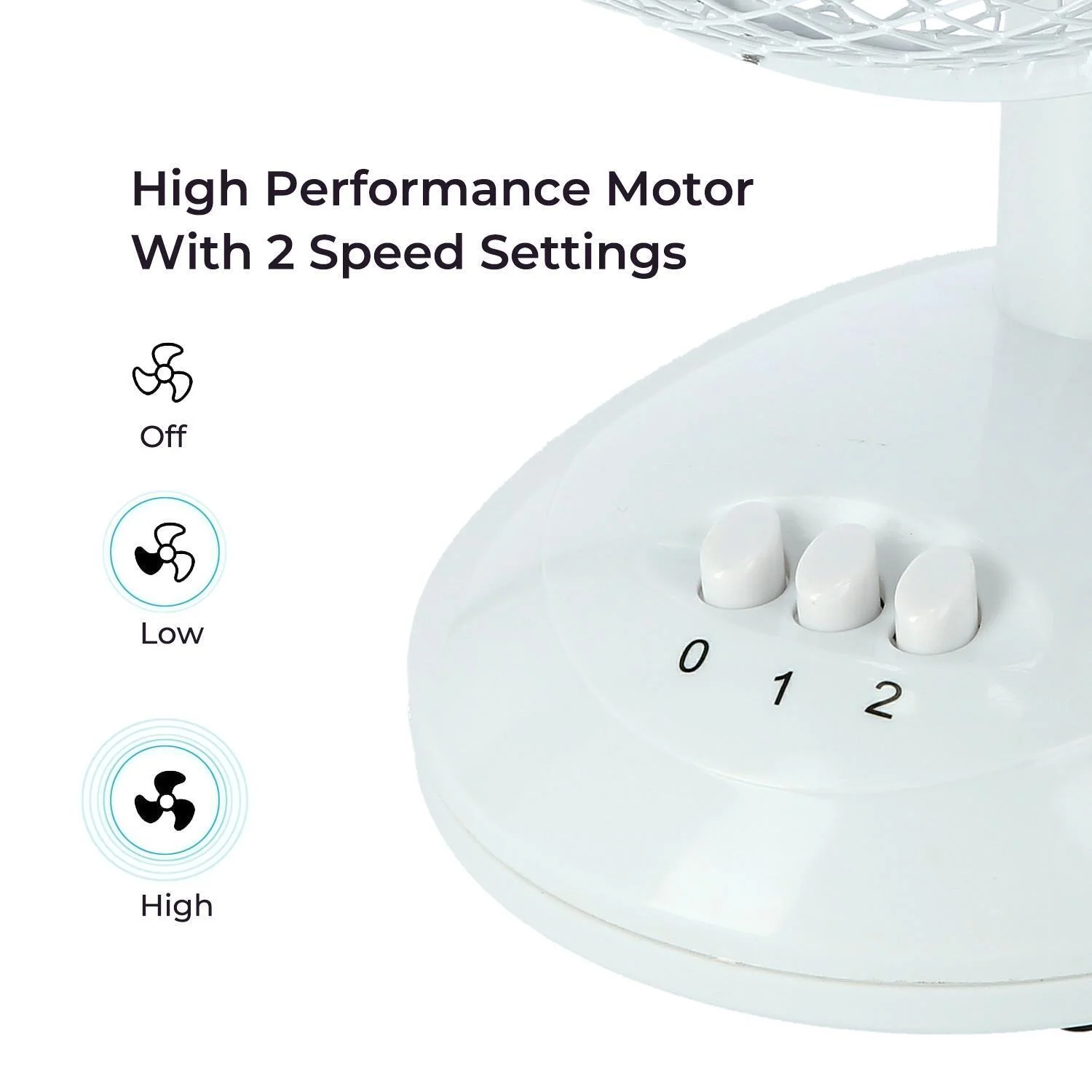 Two 9" Table Electric Oscillating Fans Set - Image 6