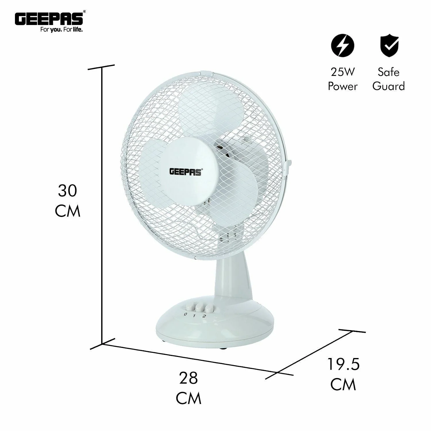 Two 9" Table Electric Oscillating Fans Set - Image 7