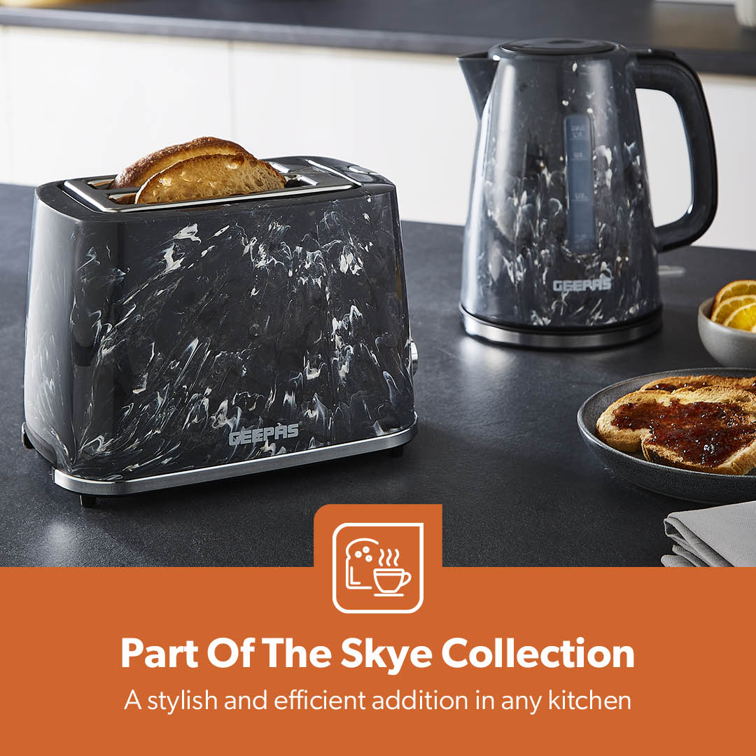 Two-Slice Black Dune Electric Bread Toaster - Image 3