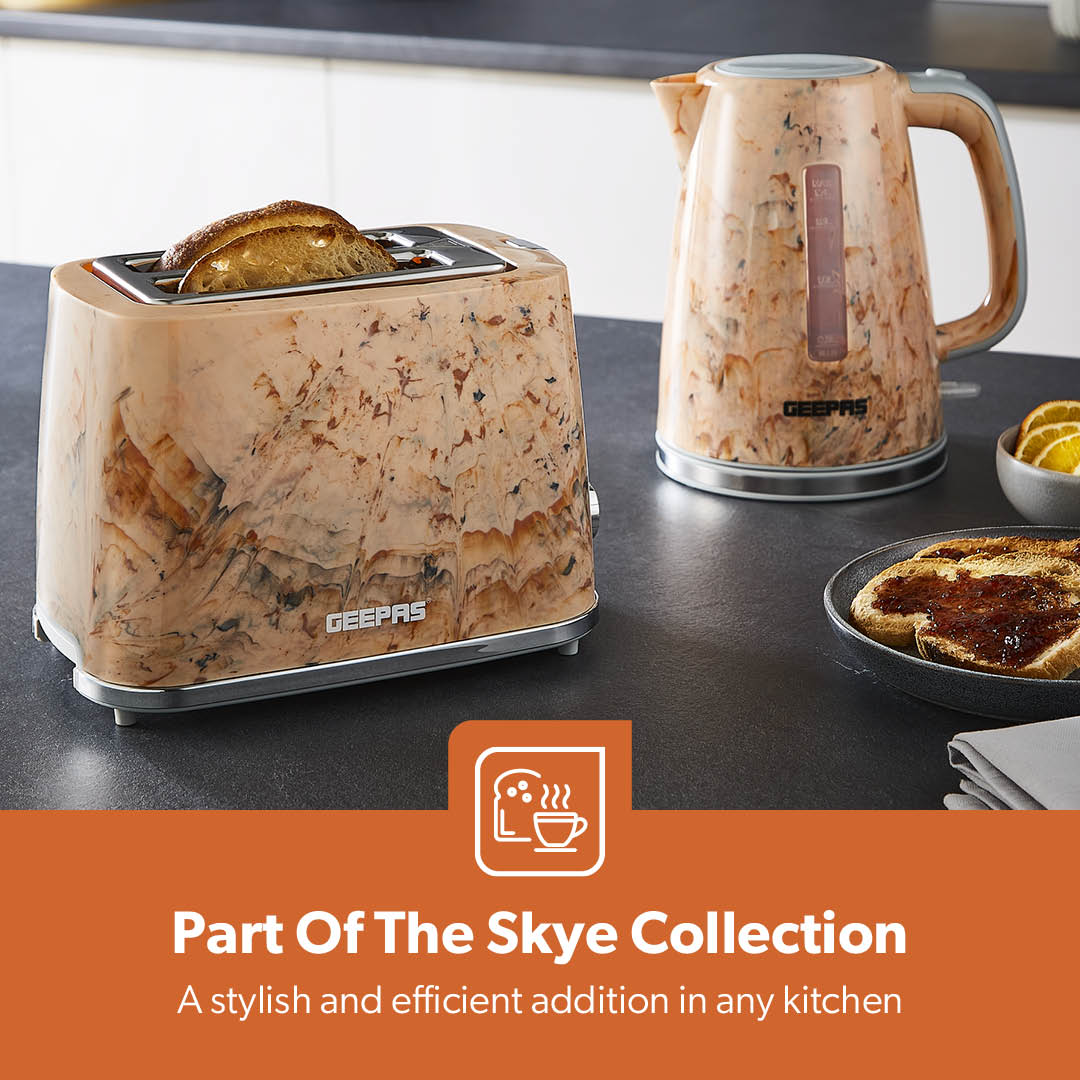 Two-Slice 'Travertine' Bread Toaster With Crumb Tray - Image 3