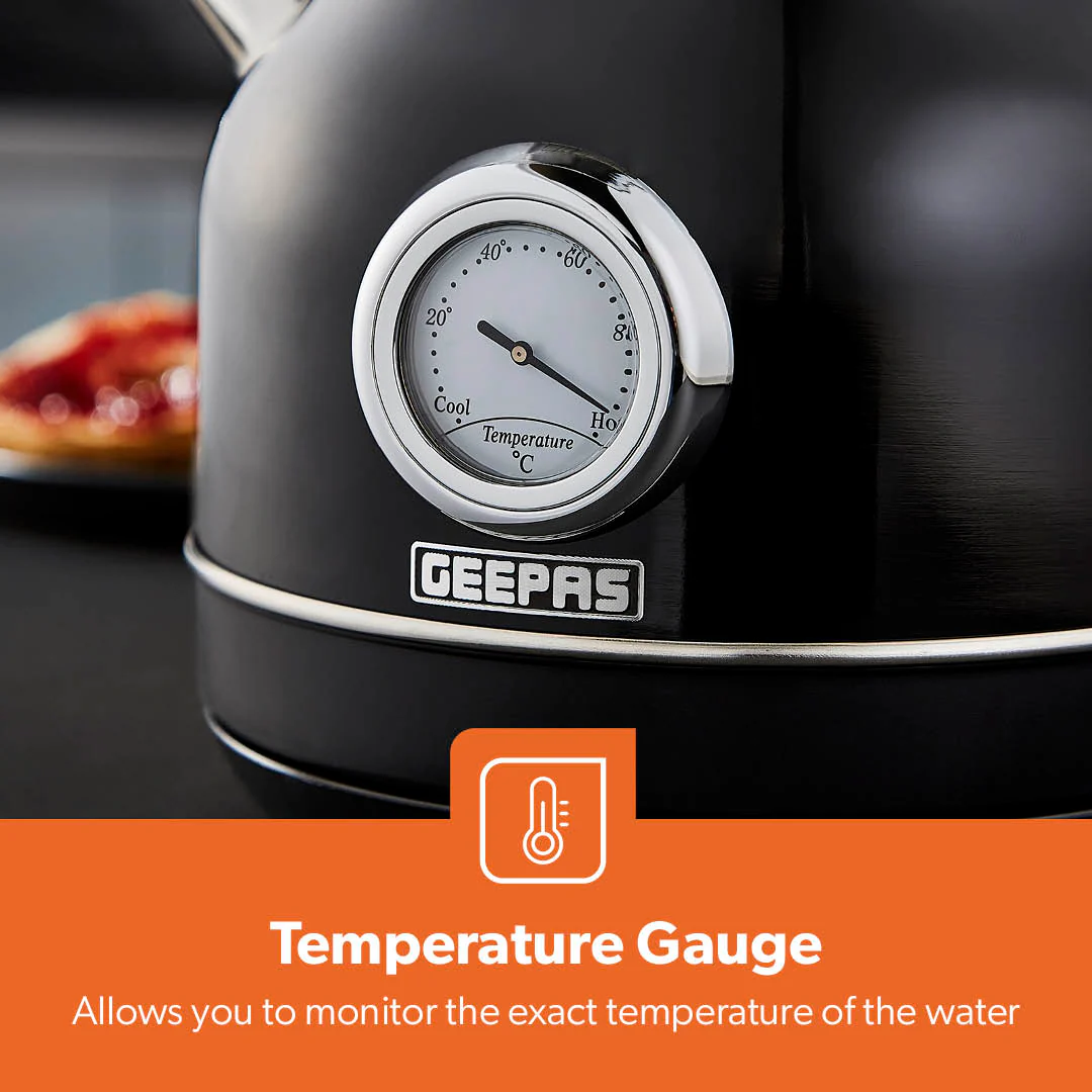 Stainless Steel Vintage Style Rapid-Boil Kettle 1.7L - Image 9