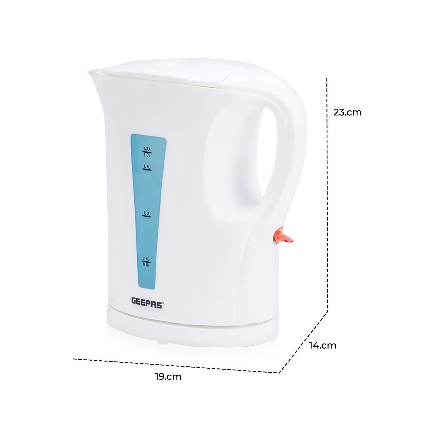 White 1.7L Rapid-Boil Kettle & Four-Slice Toaster Set - Image 3