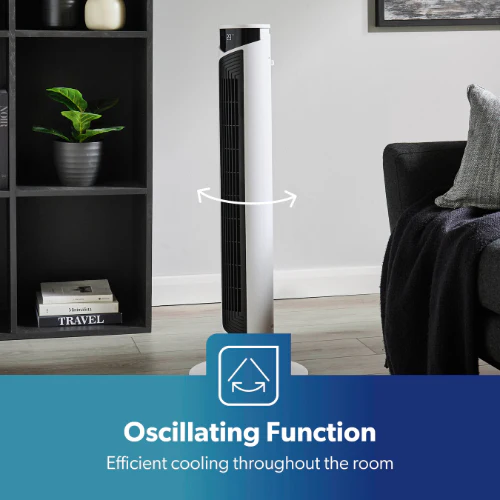 37-Inch Digital Oscillating Tower Fan With Remote Control - Image 5