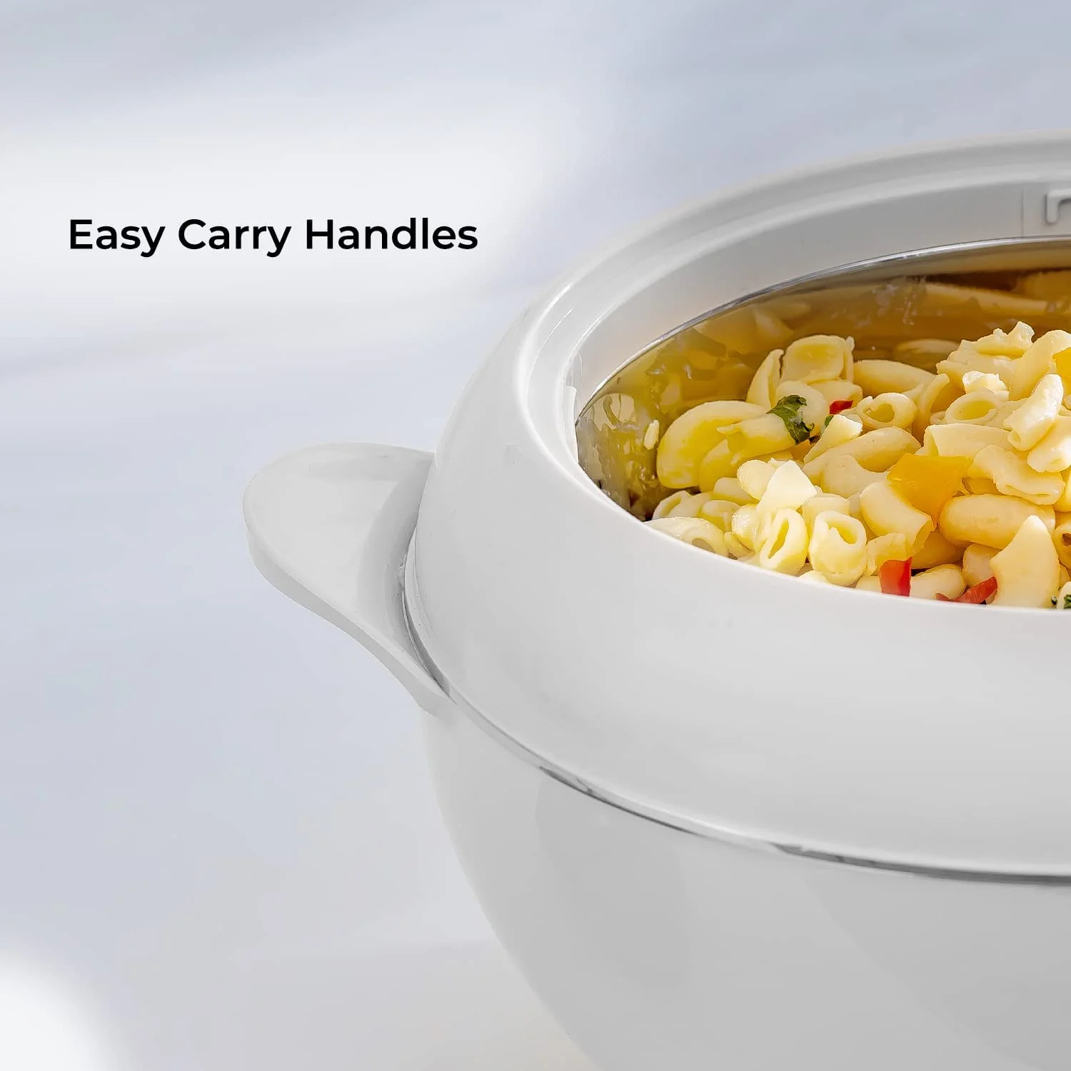 White Casserole Hot Pot Food Warmer 5L - Image 4