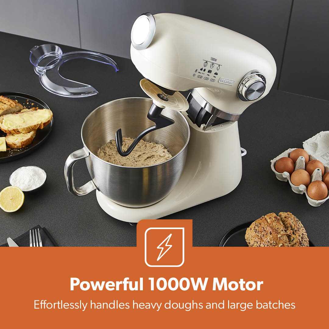 5L Cream Stand Mixer Electric Food Mixer With 12-Speeds - Image 3