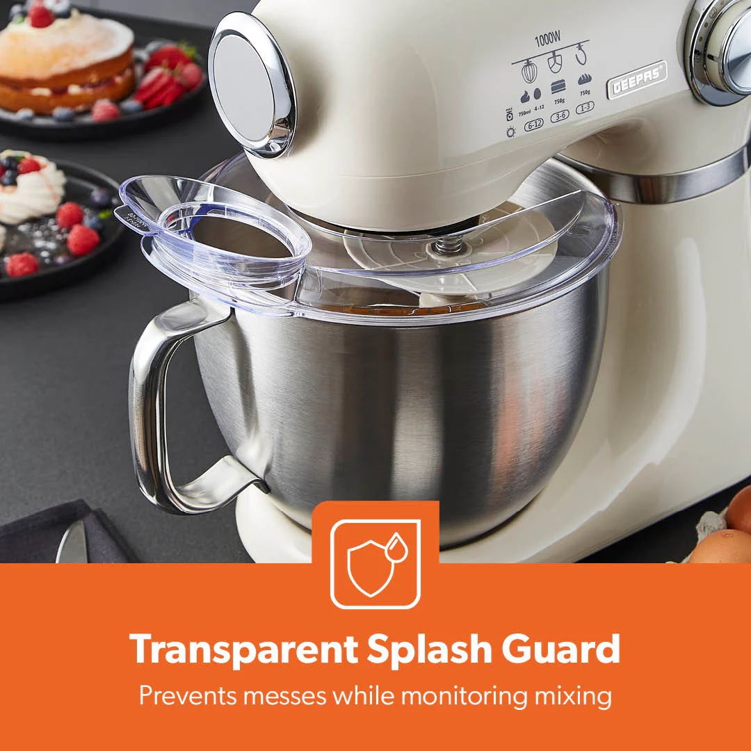 5L Cream Stand Mixer Electric Food Mixer With 12-Speeds - Image 9