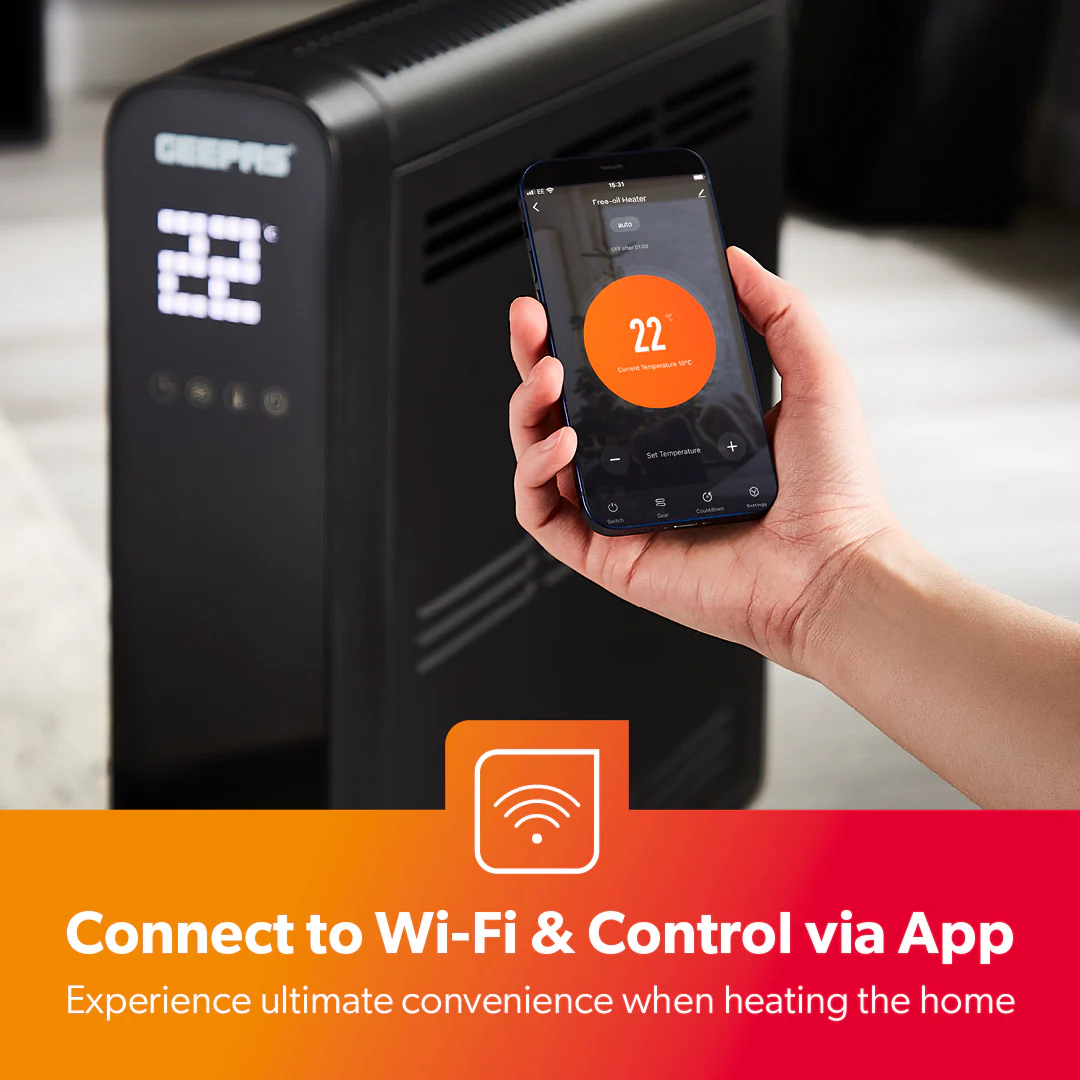 Wi-Fi and Remote Controlled Smart Digital Radiator Heater - Image 4