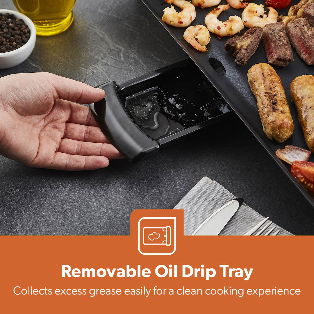 XL Electric Teppanyaki Table Top Grill Hot Plate Griddle - Image 11