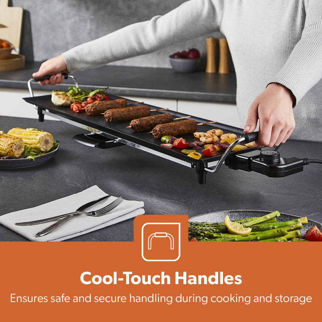 XL Electric Teppanyaki Table Top Grill Hot Plate Griddle - Image 3