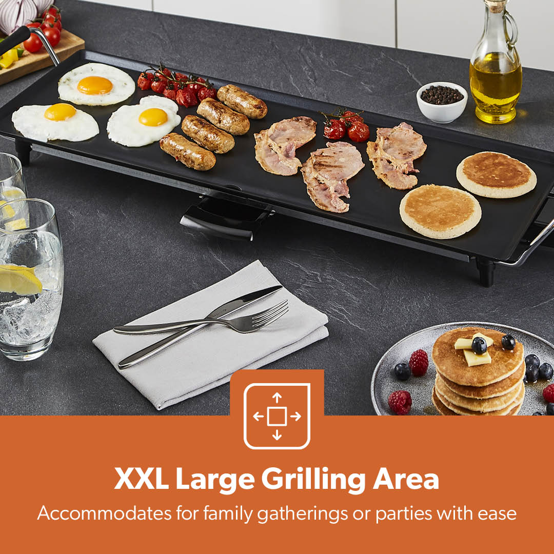 XL Electric Teppanyaki Table Top Grill Hot Plate Griddle - Image 6